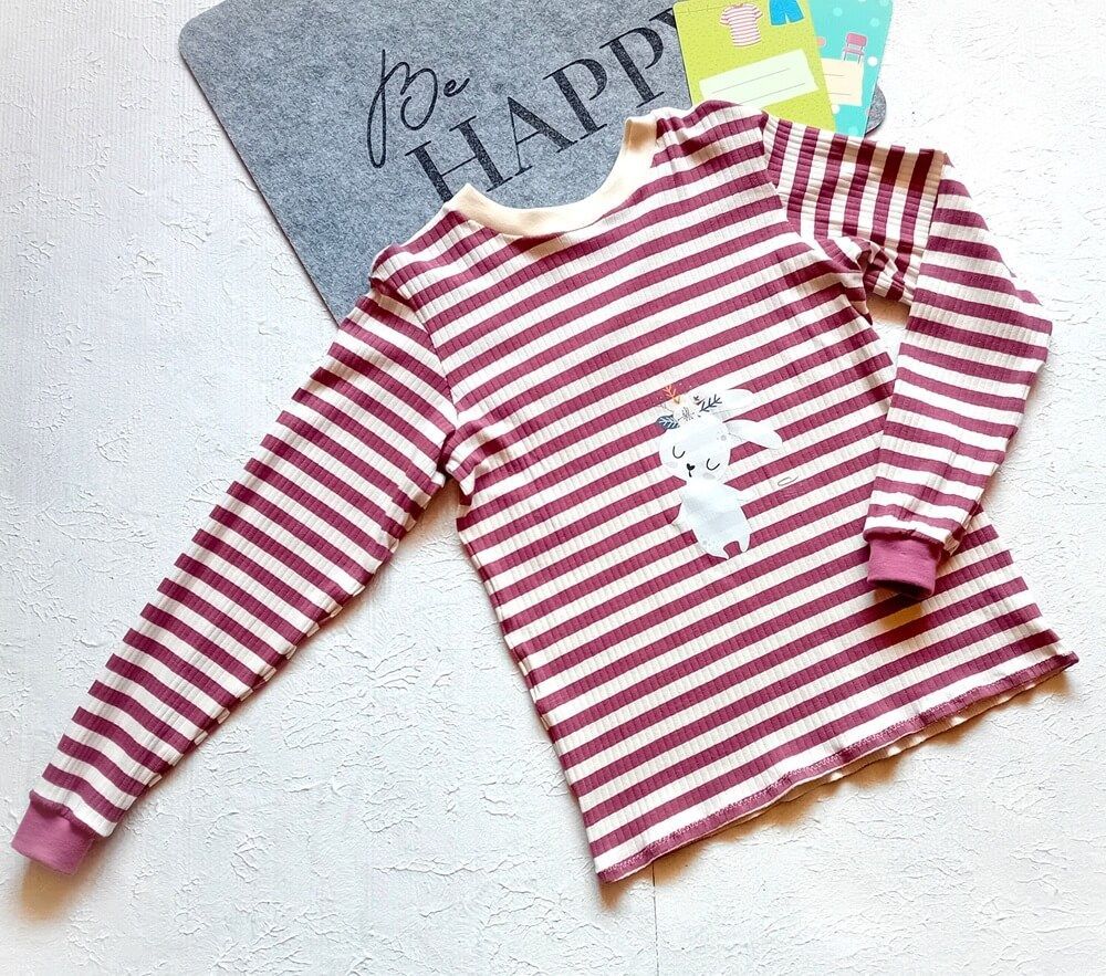 Langarmshirt Kinder GESTREIFT in Gr. 128
