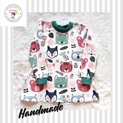 Kinderkleid langarm WALDFREUNDE in Gr. 92