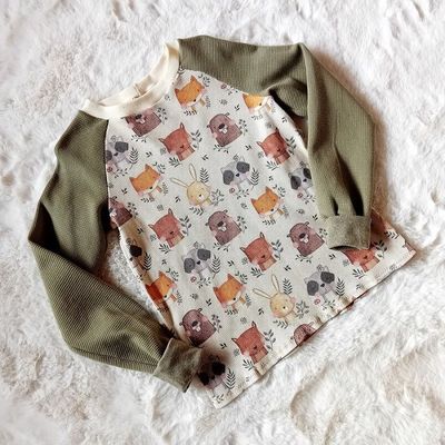 Langarmshirt Kinder WALDLIEBE in Gr. 128