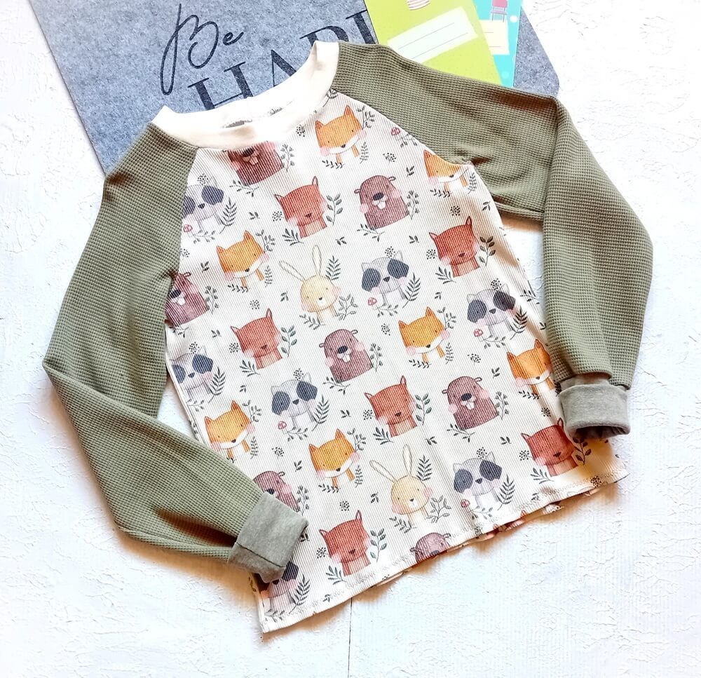 Langarmshirt Kinder WALDLIEBE in Gr. 128