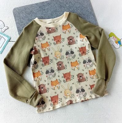 Langarmshirt Kinder WALDLIEBE in Gr. 128