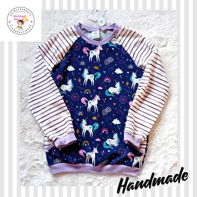 Kinderpullover langarm EINHORNZAUBER in Gr. 134