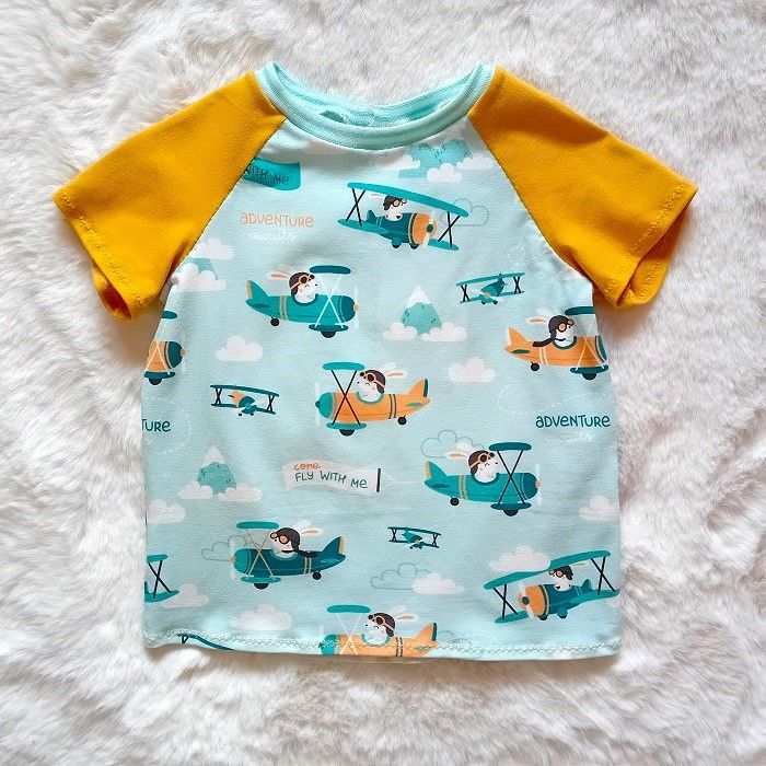 Kinder T-Shirt FLUGZEUGE in Gr. 80