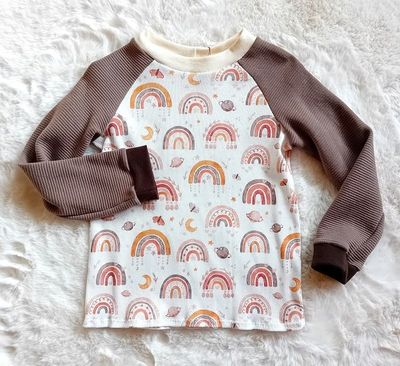 Langarmshirt Kinder REGENBOGEN in Gr. 104