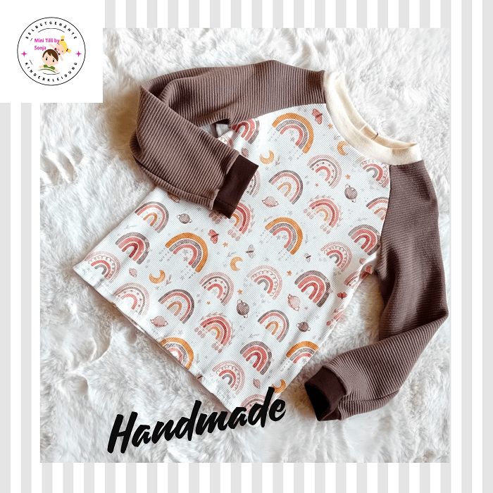 Langarmshirt Kinder REGENBOGEN in Gr. 104