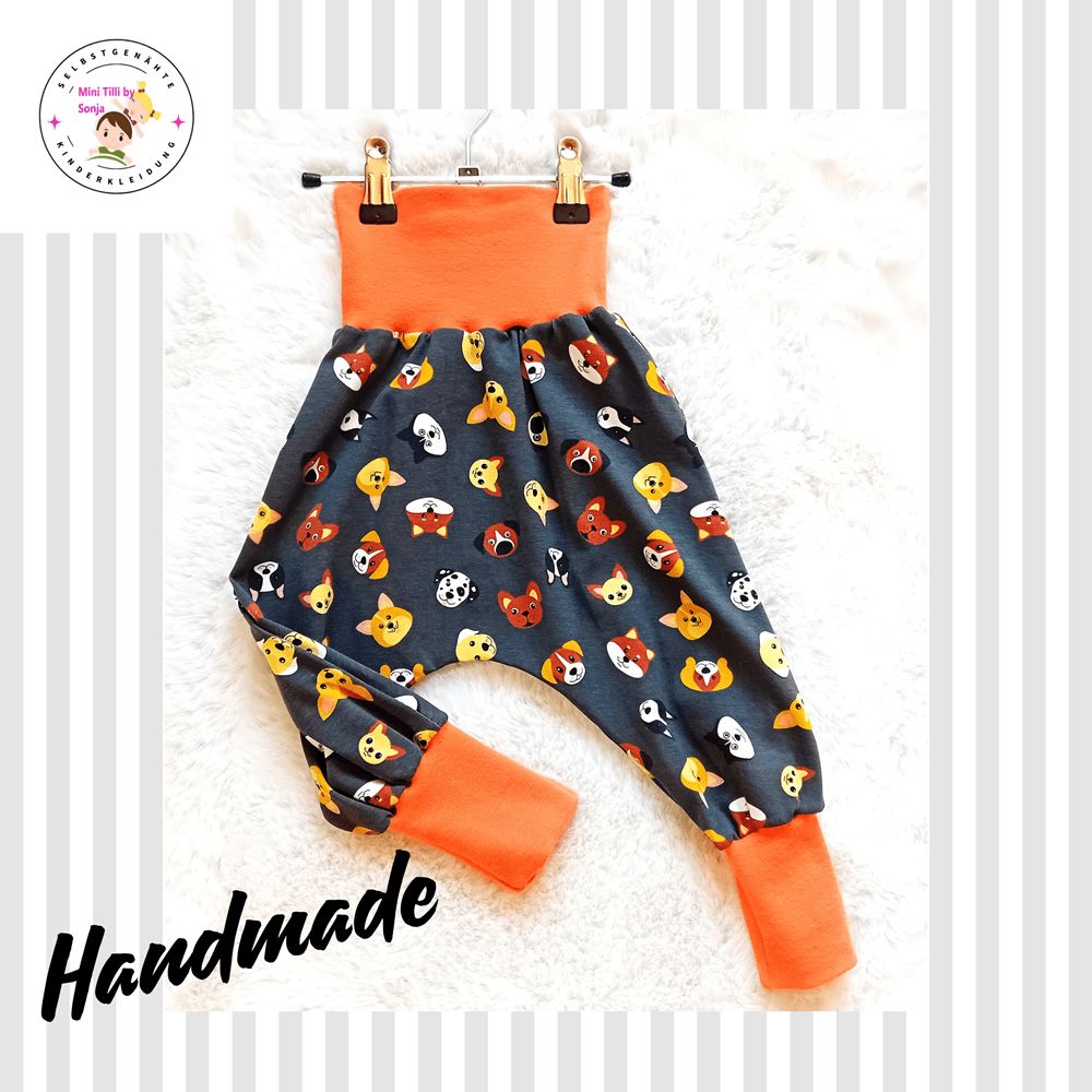 Baby Pumphose HUNDE in Gr. 74/80