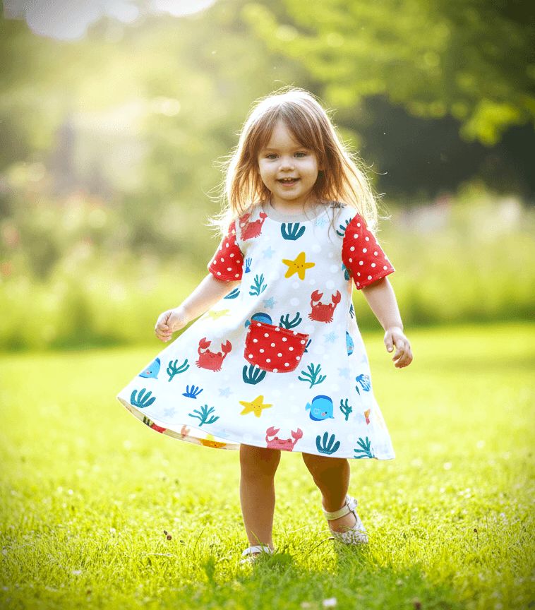 Kinderkleid Sommerkleid STRAND in Gr. 86