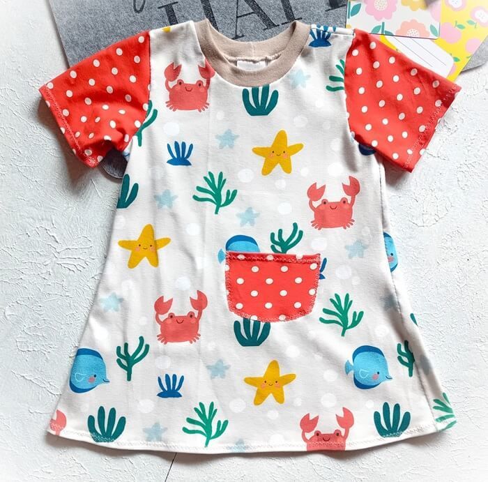 Kinderkleid Sommerkleid STRAND in Gr. 86