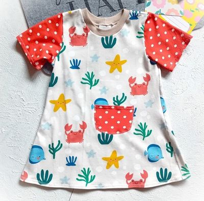 Kinderkleid Sommerkleid STRAND in Gr. 86