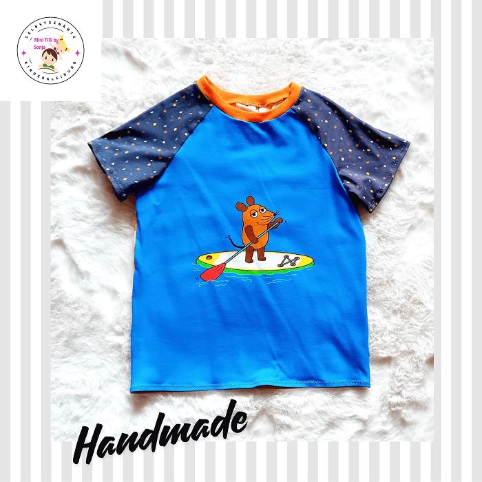 Kinder T-Shirt SURFING MAUS in Gr. 122