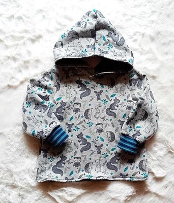 Kapuzenpullover Kinder WALDFREUNDE in Gr. 86