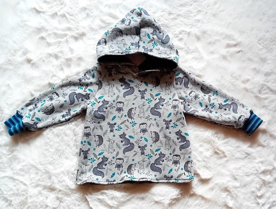 Kapuzenpullover Kinder WALDFREUNDE in Gr. 86