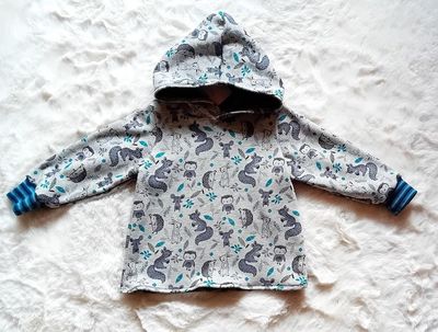 Kapuzenpullover Kinder WALDFREUNDE in Gr. 86