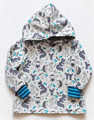 Kapuzenpullover Kinder WALDFREUNDE in Gr. 86