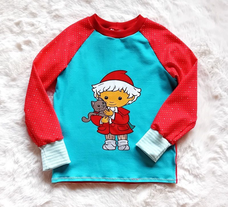Langarmshirt Kinder SANDMANN mit Katze in Gr. 98