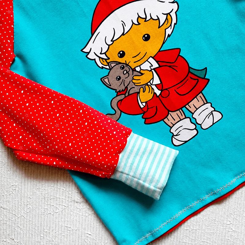 Langarmshirt Kinder SANDMANN mit Katze in Gr. 98