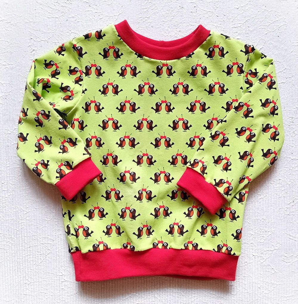Baby Pullover MAULWURF-PIEPMATZ in Gr. 74