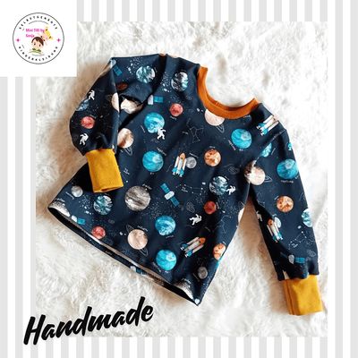 Jungen Pullover WELTALL in Gr. 80