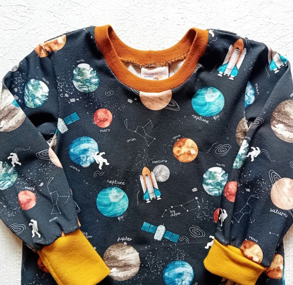 Jungen Pullover WELTALL in Gr. 80