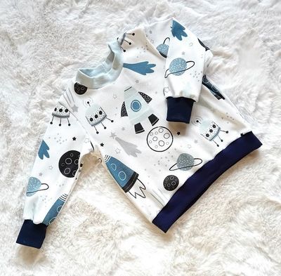 Jungen Pullover RAKETEN in Gr. 80