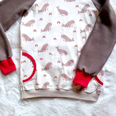 Kapuzenpullover Kinder Hoodie WALE in Gr. 134