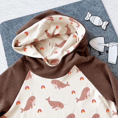 Kapuzenpullover Kinder Hoodie WALE in Gr. 134