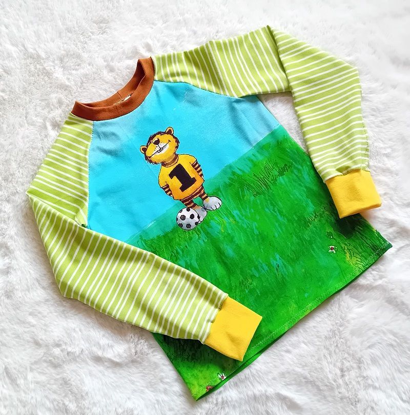 Langarmshirt Jungen JANOSCH FUSSBALL in Gr. 128