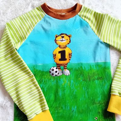 Langarmshirt Jungen JANOSCH FUSSBALL in Gr. 128