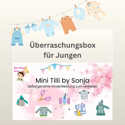 Mystery Box Handmade Kleidung Jungen - Gr. 80 bis 92