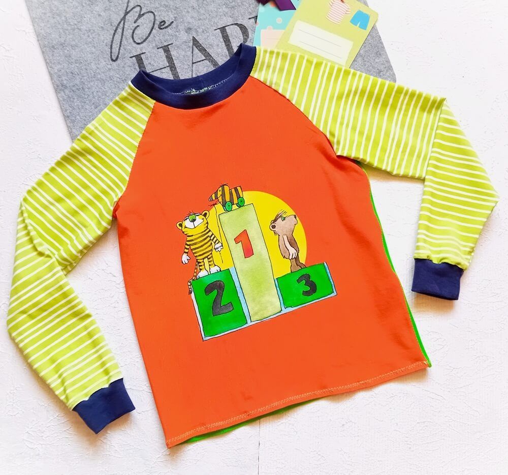 Langarmshirt Jungen JANOSCH FUSSBALL SIEGER in Gr. 122