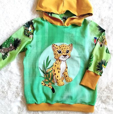Kapuzenpullover Kinder Hoodie SAFARI in Gr. 98/104
