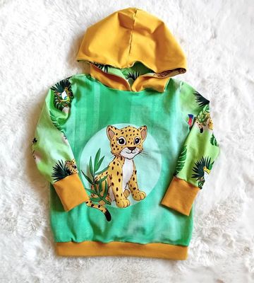 Kapuzenpullover Kinder Hoodie SAFARI in Gr. 98/104