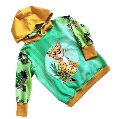 Kapuzenpullover Kinder Hoodie SAFARI in Gr. 98/104