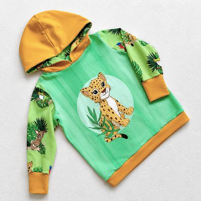 Kapuzenpullover Kinder Hoodie SAFARI in Gr. 98/104