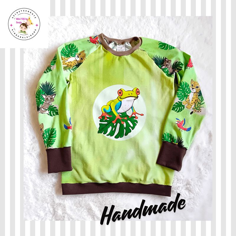 Kinderpullover langarm FROSCH in Gr. 134