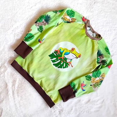 Kinderpullover langarm FROSCH in Gr. 134