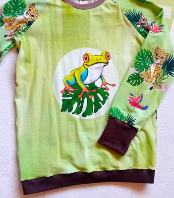 Kinderpullover langarm FROSCH in Gr. 134