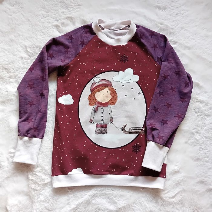 Kinderpullover langarm WINTERTRAUM in Gr. 134