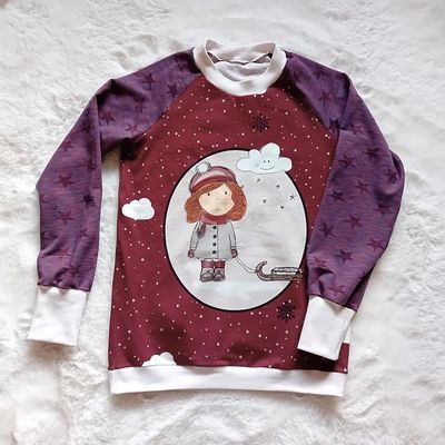 Kinderpullover langarm WINTERTRAUM in Gr. 134