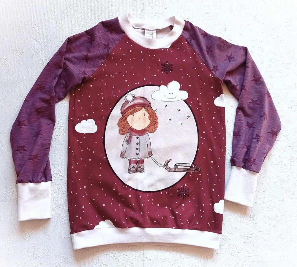 Kinderpullover langarm WINTERTRAUM in Gr. 134