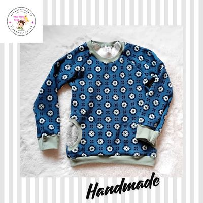 Kinderpullover langarm WINTERBLUMEN in Gr. 122