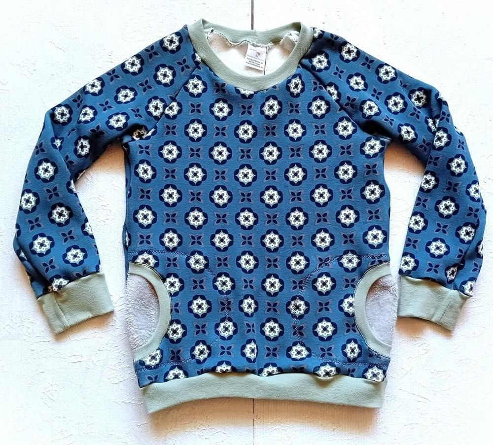 Kinderpullover langarm WINTERBLUMEN in Gr. 122
