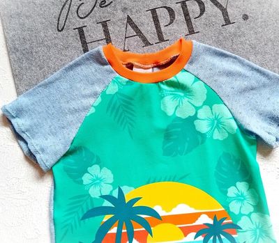Kinder T-Shirt Urlaubsfeeling in Gr. 110