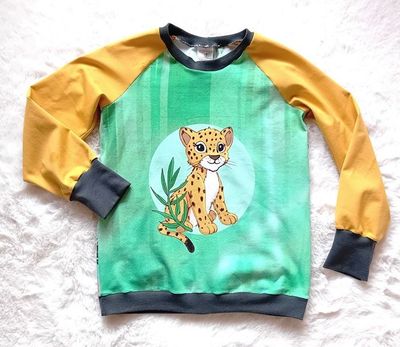 Kinderpullover langarm LEOPARD BABY in Gr. 122