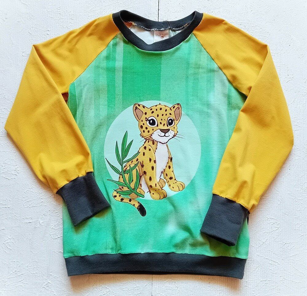 Kinderpullover langarm LEOPARD BABY in Gr. 122