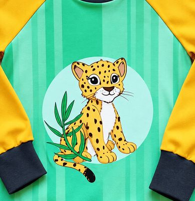 Kinderpullover langarm LEOPARD BABY in Gr. 122