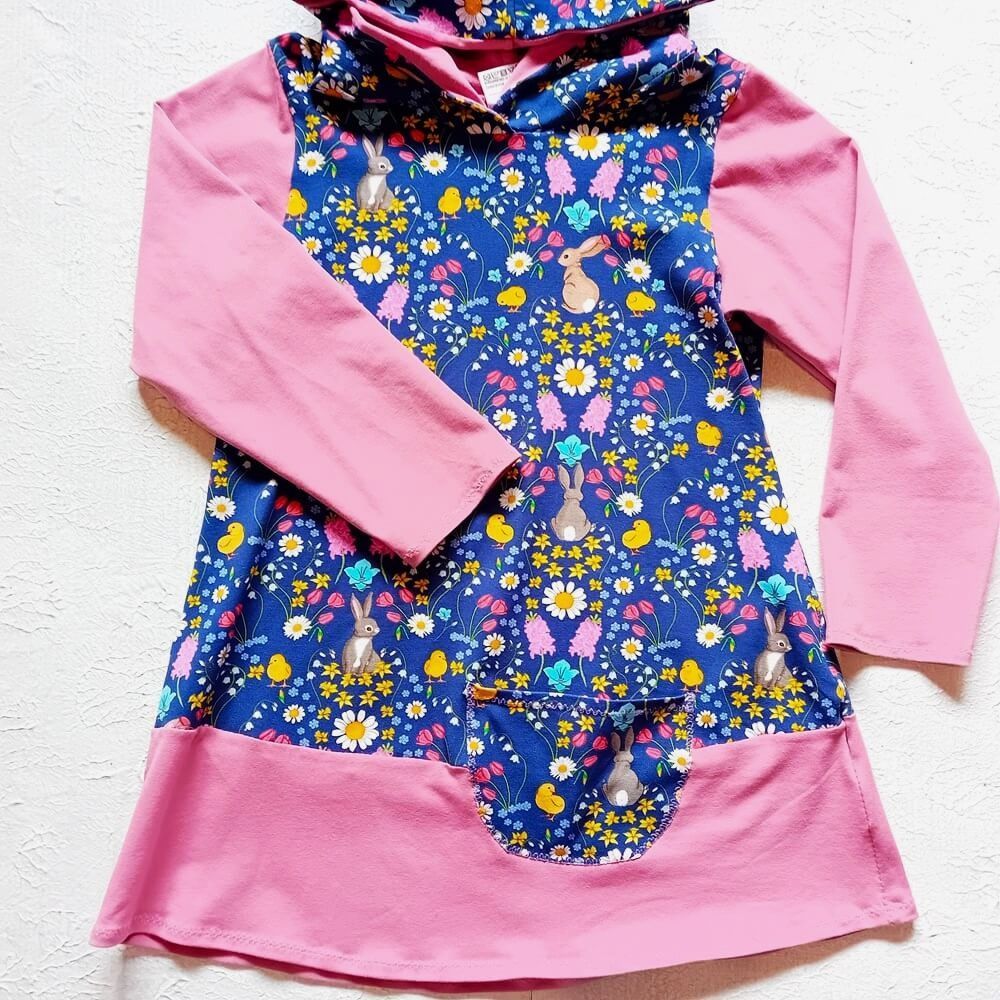 Kapuzenkleid Kinder langarm BELLE und BOO in Gr. 110