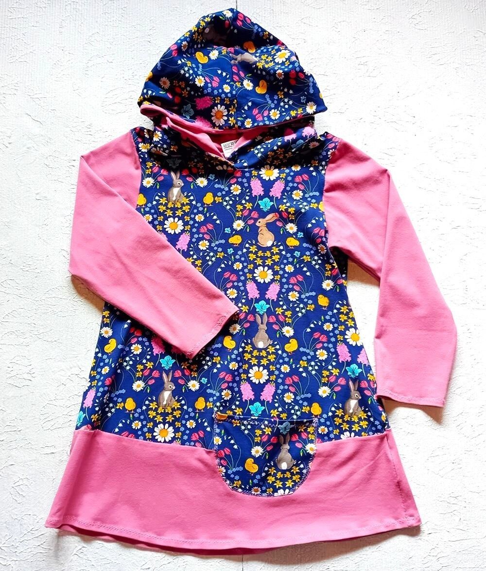 Kapuzenkleid Kinder langarm BELLE und BOO in Gr. 110