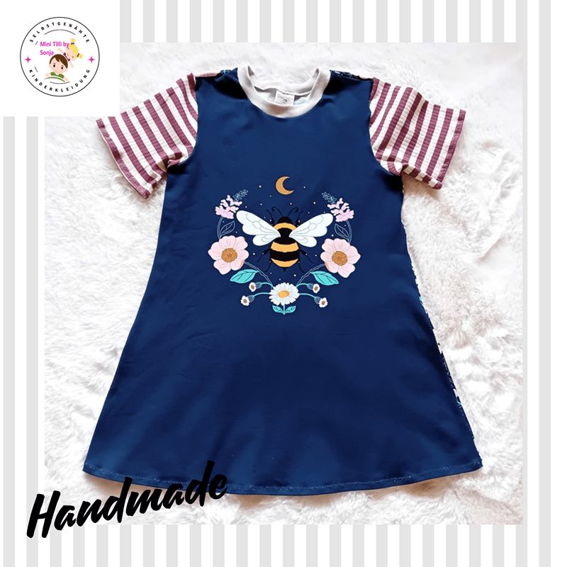 Kinderkleid Sommerkleid BIENE in Gr. 128