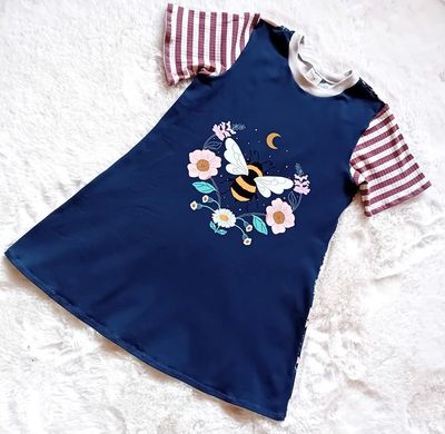Kinderkleid Sommerkleid BIENE in Gr. 128